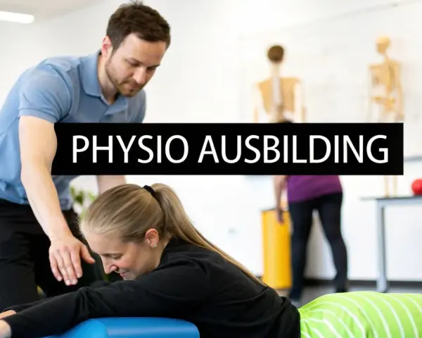 Physiotherapeut leitet Übung an. Ein spannendes sporttherapie studium mit Fokus auf praktische Ausbildung.
