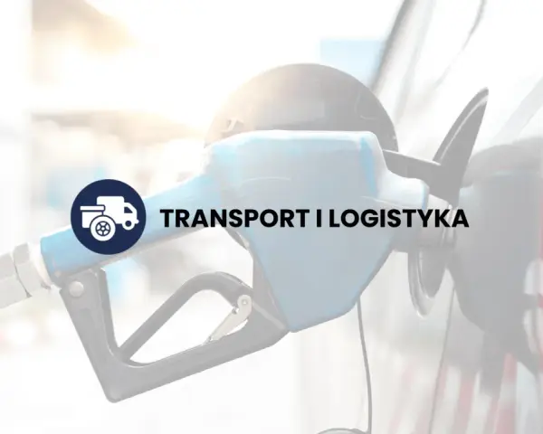Dystrybutor paliwa i logo "Transport i Logistyka". Zastanawiasz się, ile zarabia logistyk?