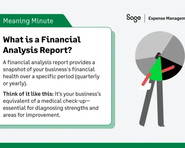 A financial analysis report, like a monthly financial review, offers a business health check-up.
