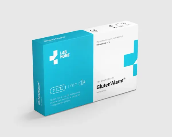 Testy na nietolerancję glutenu: Gluten'Alarm® to szybki test z krwi do wykrywania przeciwciał anty-tTG, pomocny w diagnostyce celiakii.