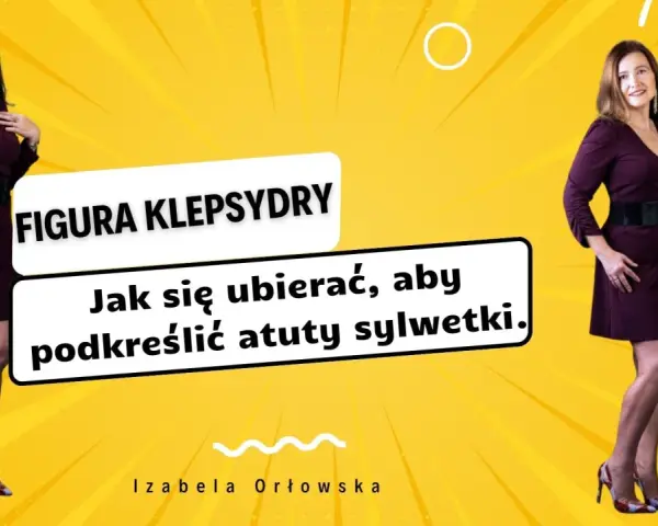 Kobieta z figurą klepsydra w bordowej sukience i czarnym paskiem. Podkreśla, jak się ubierać, by uwydatnić atuty sylwetki.
