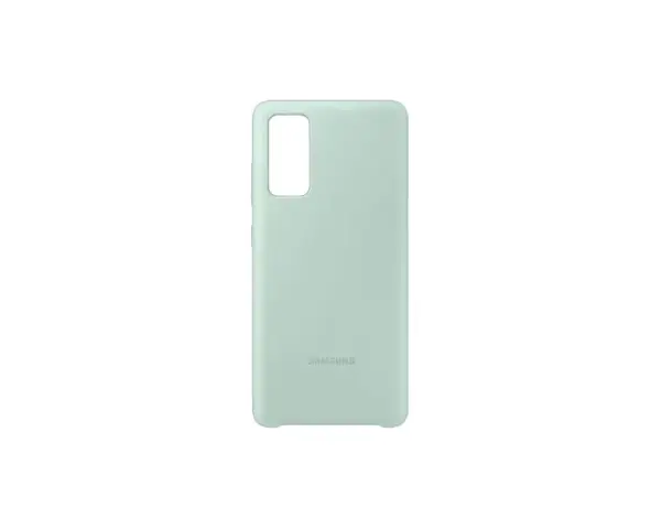Jasnoszara obudowa na telefon Samsung Galaxy S20 FE z wycięciem na aparat.