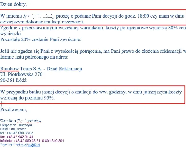 Jak napisać odwołanie od decyzji biura podróży, aby je uzyskać?