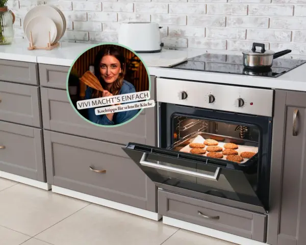 Backofen nach dem Backen offen lassen, damit die Kekse abkühlen. Vivi macht's einfach!