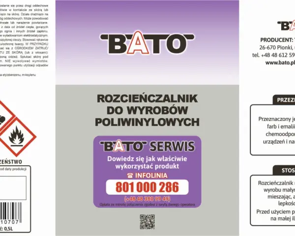 Trzy piktogramy ostrzegawcze: płomień, czaszka i kości, wykrzyknik.