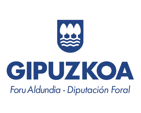 Logotipo de Gipuzkoa, Foru Aldundia, Diputación Foral. El escudo muestra tres árboles sobre ondas de agua. Información sobre zergabidea ticketbai.
