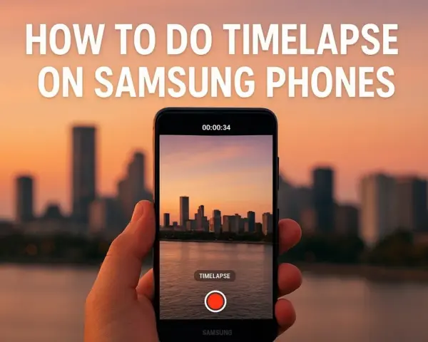 Jak zrobić timelapse telefonem Samsung? Uchwyć zachód słońca nad miastem w przyspieszonym tempie.