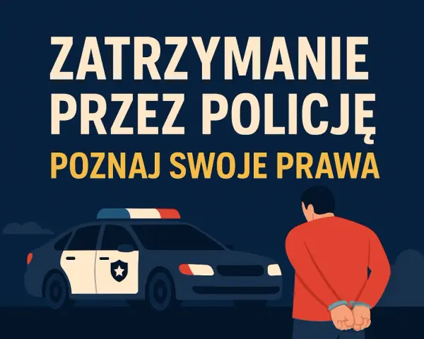 Zatrzymanie przez policję. Poznaj swoje prawa, gdy jesteś w kajdankach obok radiowozu.