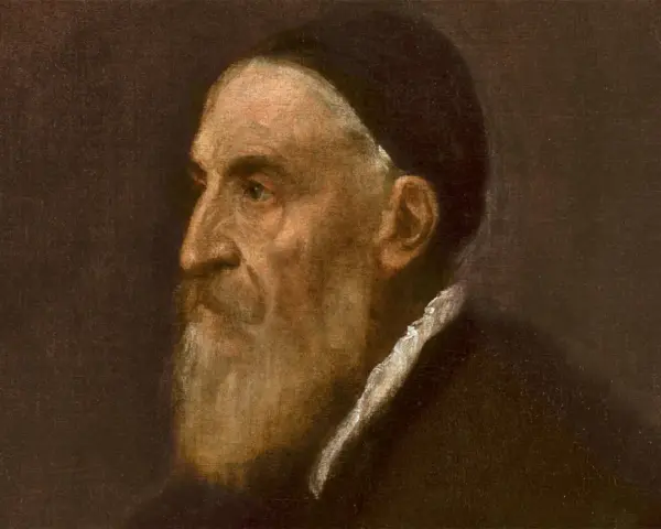 Portret starca z brodą i czarną czapką, jedno z wybitnych dzieł Tycjana.