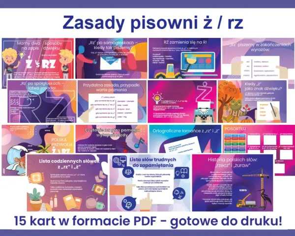 Chciałabym razem z Tobą poznać zasady pisowni ż/rz, by zapamiętać je na zawsze!