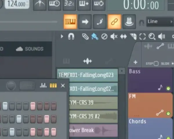 FL Studio-Oberfläche zeigt, wie man Plugins installiert. Der Channel Rack und die Playlist sind sichtbar.