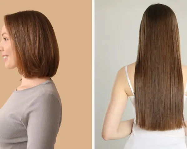 Antes y después: cómo hacer que el pelo crezca rápido. De pelo corto a largo y sedoso.