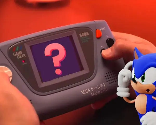 Sonic se pregunta si esta es la nueva consola Sega Game Gear.