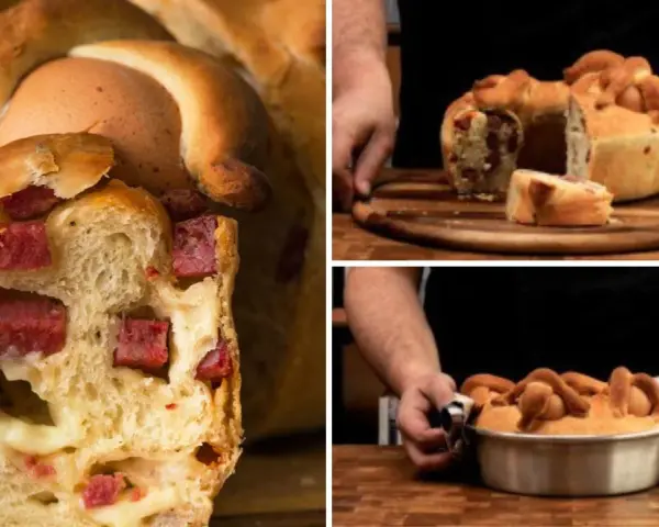 Casatiello napoletano ricetta della nonna: pane soffice con salumi e uova, un classico della Pasqua.