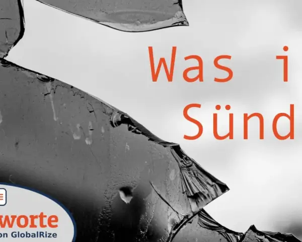 Zerbrochenes Glas und die Frage "Was ist Sünde?". Psalm 14 erinnert uns an die Torheit derer, die Gott verleugnen.