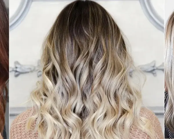 Trzy kobiety z różnymi fryzurami: ciemne włosy z rudymi końcówkami, brązowe przechodzące w blond ombre, oraz blond z jaśniejszymi pasemkami. Dylemat: najpierw ombre czy odrosty?