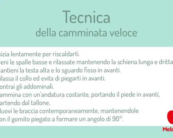 Guida alla camminata veloce: consigli per una postura corretta, dal riscaldamento al movimento delle braccia.