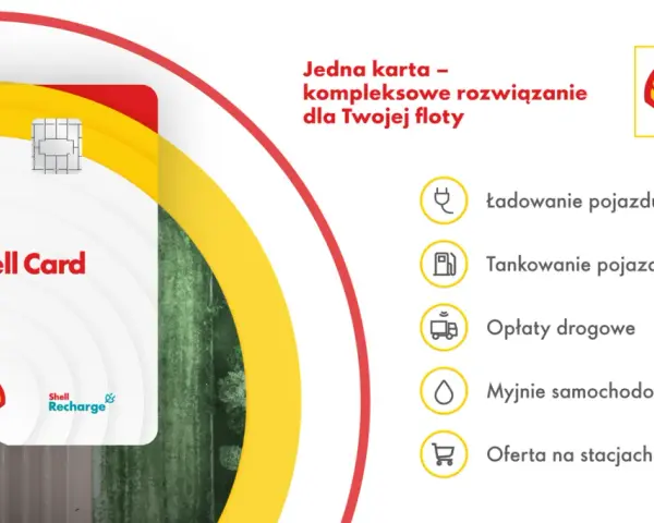Karta paliwowa Shell Card – kompleksowe rozwiązanie dla Twojej floty: ładowanie, tankowanie, opłaty drogowe i myjnie.