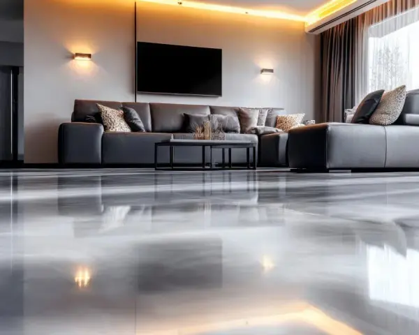 Pavimenti senza fughe: un look moderno e minimalista. Pro: facilità di pulizia, estetica continua. Contro: possibili crepe, costo elevato.
