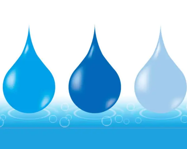 Gocce d'acqua blu, una che suggerisce un condizionatore perde acqua unità esterna.