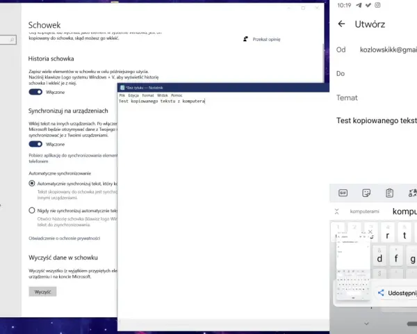 Jak otworzyć schowek Windows? Włącz historię schowka, by zapisywać i synchronizować tekst między urządzeniami. Naciśnij Win+V, by zobaczyć kopiowane elementy.