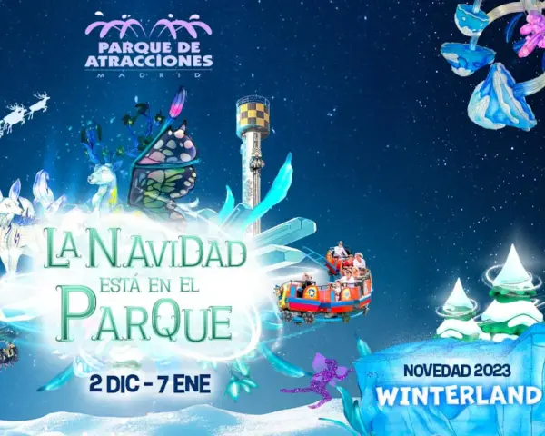 Parque de Atracciones Madrid: Navidad, ciervos, mariposa, trineo y Winterland.