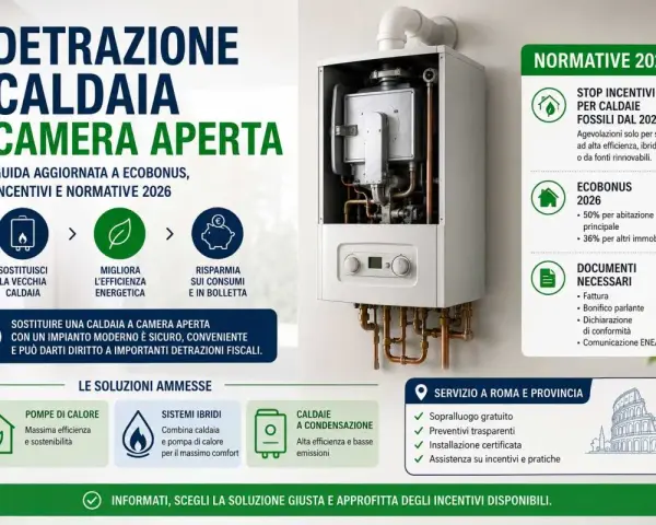 Guida all'installazione caldaia: incentivi, Ecobonus 2026 e normative. Sostituisci la vecchia caldaia per risparmiare e migliorare l'efficienza.