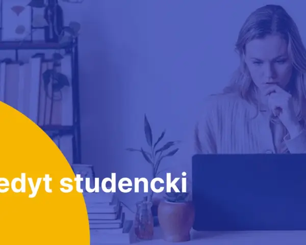 Młoda kobieta pochylona nad laptopem, myśląca o przyszłości i możliwościach, jakie daje kredyt studencki.