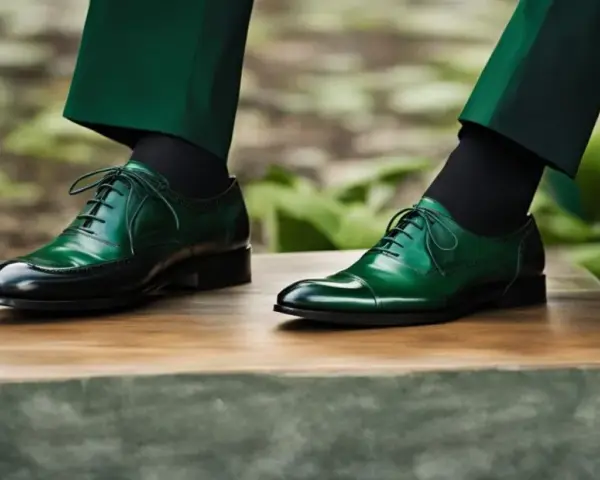 Jakie skarpetki do zielonego garnituru, aby wyglądać elegancko?