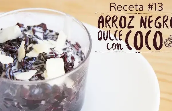 Postre de arroz negro: ¿dulce o salado? Descubre su receta exótica