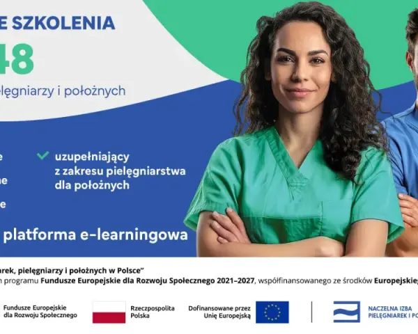 Darmowe kursy dla 25 948 pielęgniarek, pielęgniarzy i położnych. Dostępne szkolenia kwalifikacyjne, specjalistyczne i dokształcające.