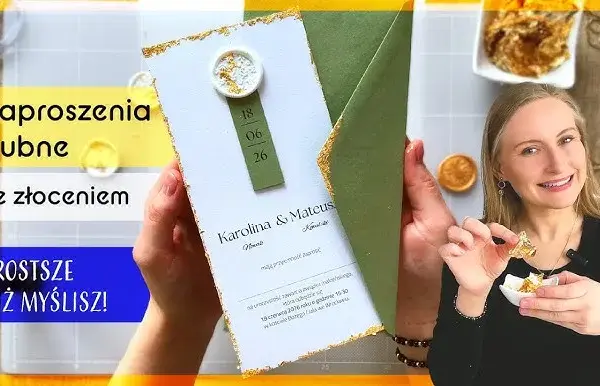 Jak zrobić złoty napis na zaproszeniu - proste metody i triki
