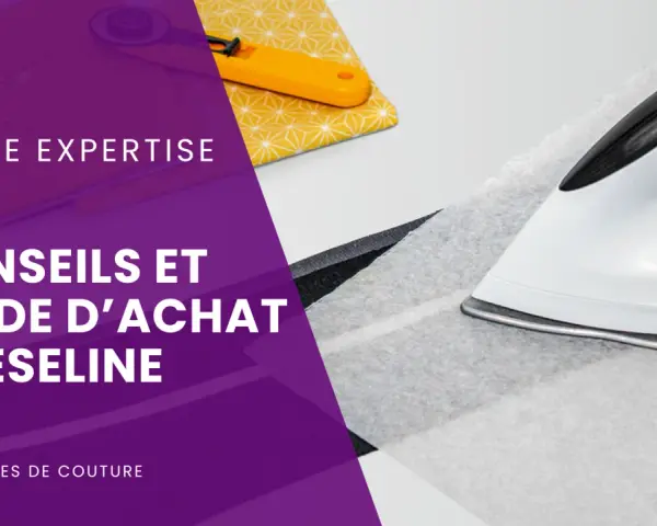 Conseils pour choisir la matière élastique idéale pour vos vêtements. Un fer à repasser est prêt à l'emploi.