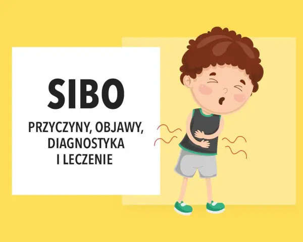 Chłopiec cierpi na bóle brzucha, co może być objawem SIBO. Dowiedz się, co to jest SIBO, jego przyczyny, objawy i leczenie.