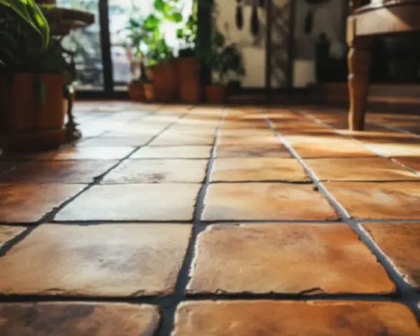 Un sol en tomettes chauffé par le soleil. Apprenez comment entretenir des tomettes pour qu'elles gardent leur éclat naturel.