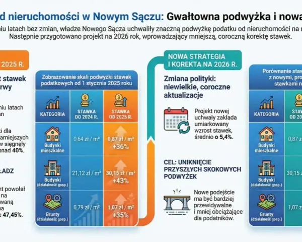 Podatek od nieruchomości 2026: Stawki, obliczenia i terminy płatności