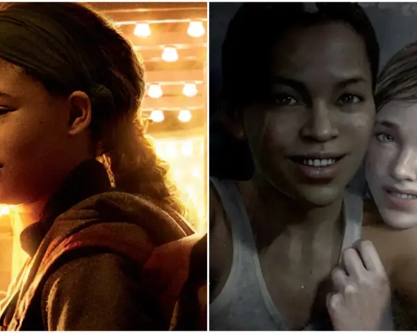 Riley, personaje de The Last of Us, junto a Ellie en un momento tierno.