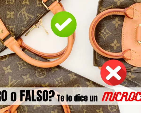 Dettagli del marchio Louis Vuitton: una borsa autentica con segno di spunta verde e una sospetta con croce rossa. Vero o falso?