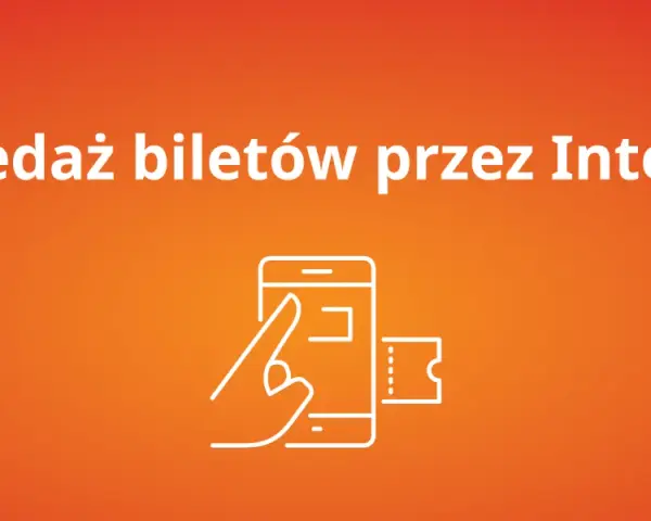 Zakup bilet sieciowy Polregio przez Internet. Ikona telefonu z biletem.
