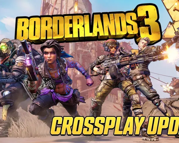 Postacie z Borderlands 3 w akcji, gotowe do walki dzięki aktualizacji Borderlands 3 cross play.
