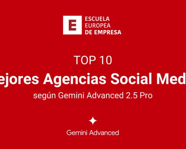 Top 10 Mejores Agencias Social Media según Gemini Advanced 2.5 Pro. Descubre qué es SMMA y las mejores agencias.