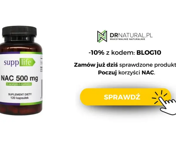 Suplement diety NAC 500 mg od Supplife. Zamów już dziś i poczuj korzyści NAC. Sprawdź!