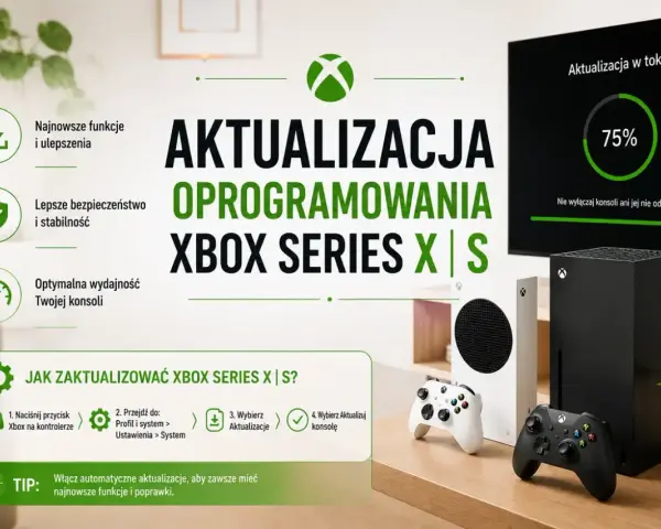 Aktualizacja oprogramowania Xbox Series X|S zapewnia najnowsze funkcje, bezpieczeństwo i optymalną wydajność.
