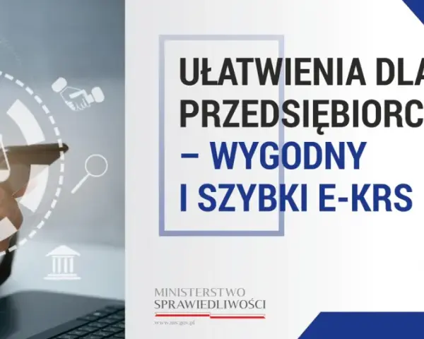 Ręce trzymające smartfon z ikonami prawnymi i dokumenty wychodzące z laptopa.