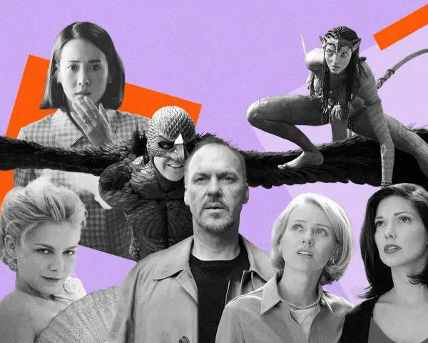 Volti iconici di un drama film: Michael Keaton, Naomi Watts, Zoe Saldaña, Emma Stone, Edward Norton e Amy Adams.