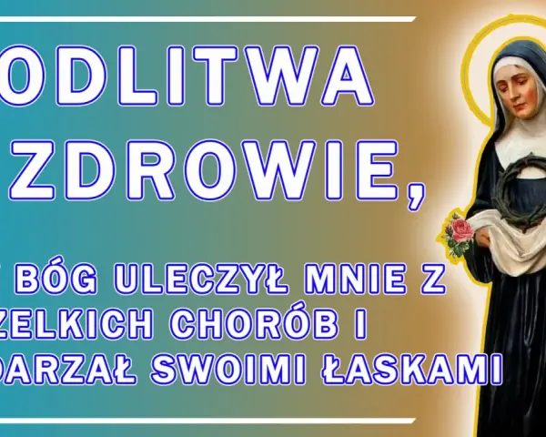 Modlitwa o uzdrowienie kogoś, aby Bóg obdarzył łaskami. Święta z koroną cierniową i różami.