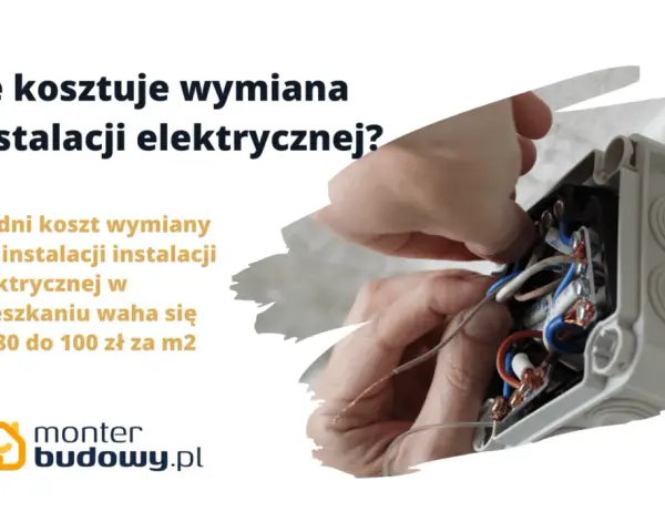 Ręce majsterkowicza pracują przy instalacji elektrycznej. Dowiedz się, ile kosztuje wymiana instalacji elektrycznej w mieszkaniu.