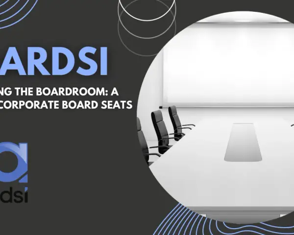 A modern boardroom with a long table and chairs, ready for a meeting. Learn how to join a board of directors with this guide.