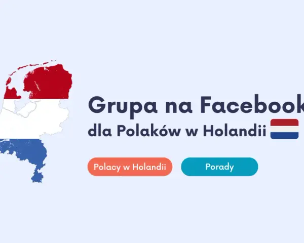 Mapa Holandii z flagą. Grupa na Facebooku dla Polaków w Holandii. Porady i informacje o teruggaaf co to jest.