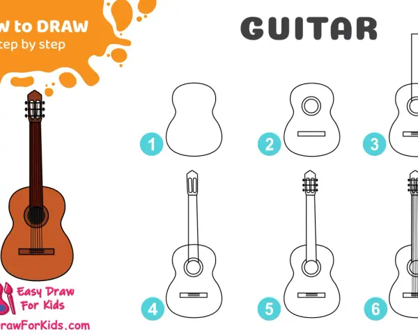 Gitarre zeichnen: Einfache Schritte für Anfänger & coole Designs